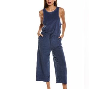 Grey State Navy Blue Sleeveless Jumpsuit